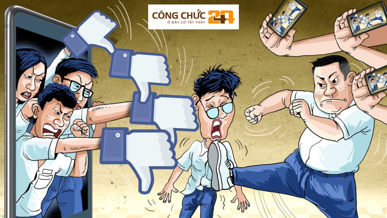 Học sinh THCS bị bạo lực mạng