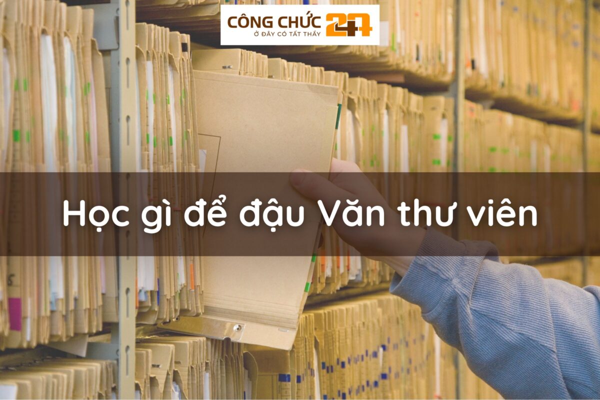 Học gì để đậu Văn thu viên