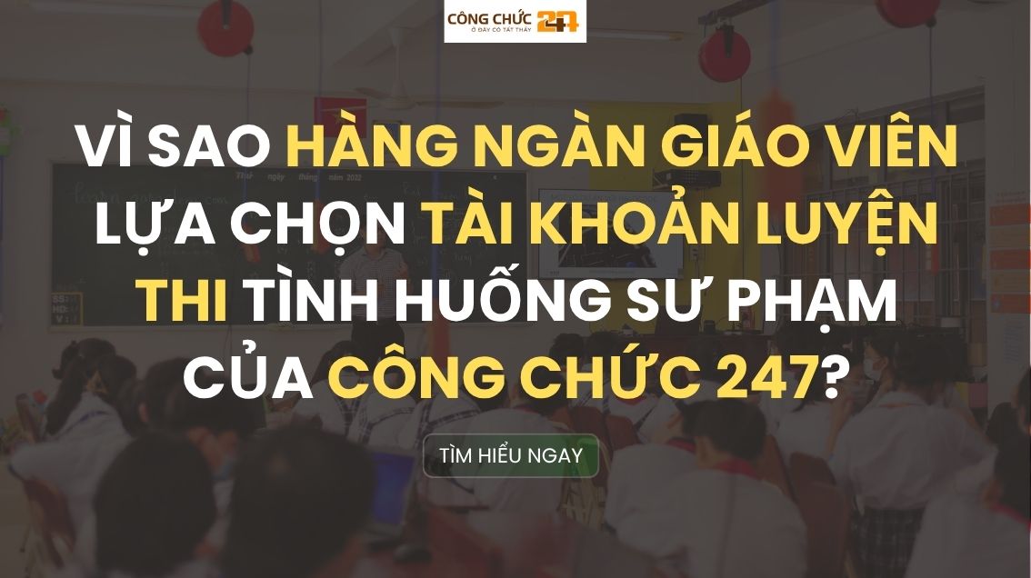 Tài khoản luyện thi tình huống sư phạm