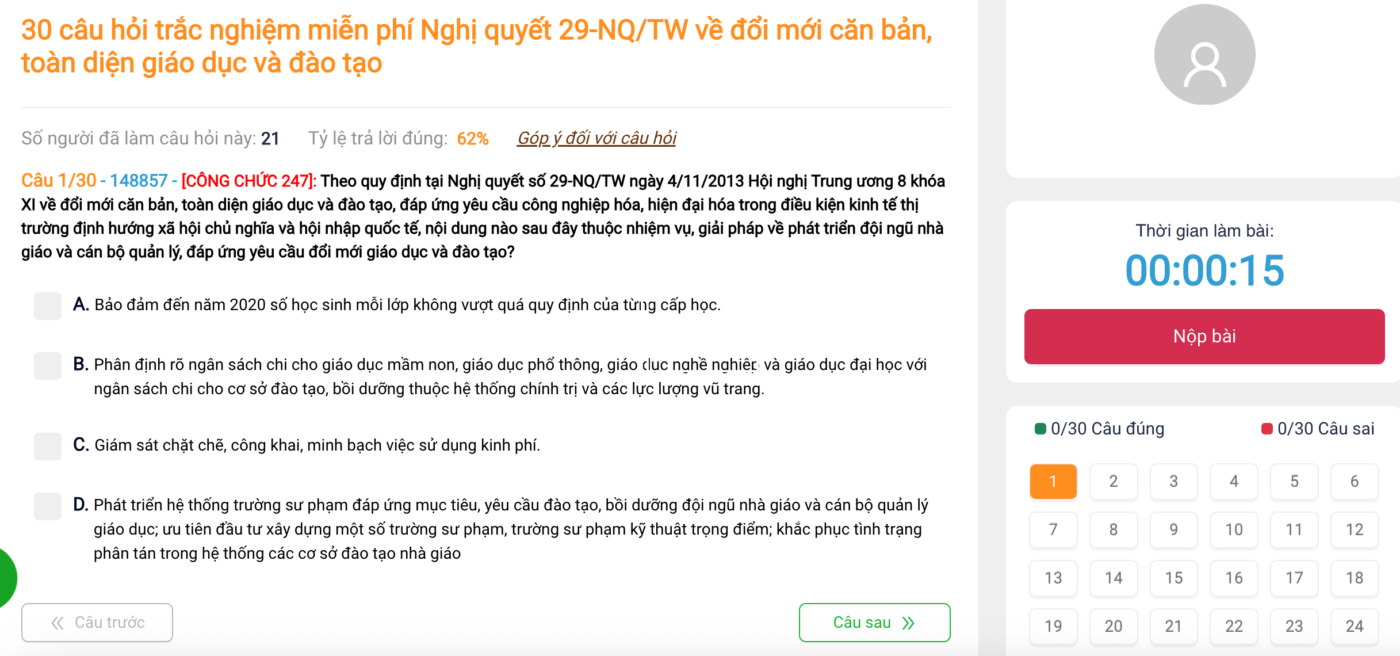 ÔN THI CÔNG CHỨC 247