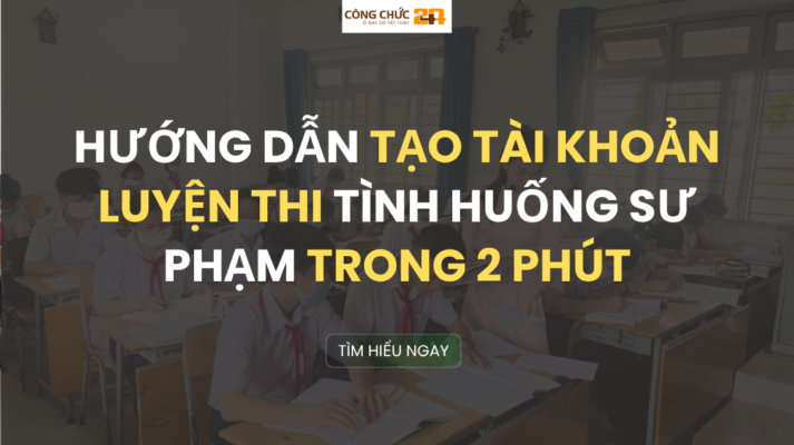 Ảnh bìa tạo tài khoản luyện thi