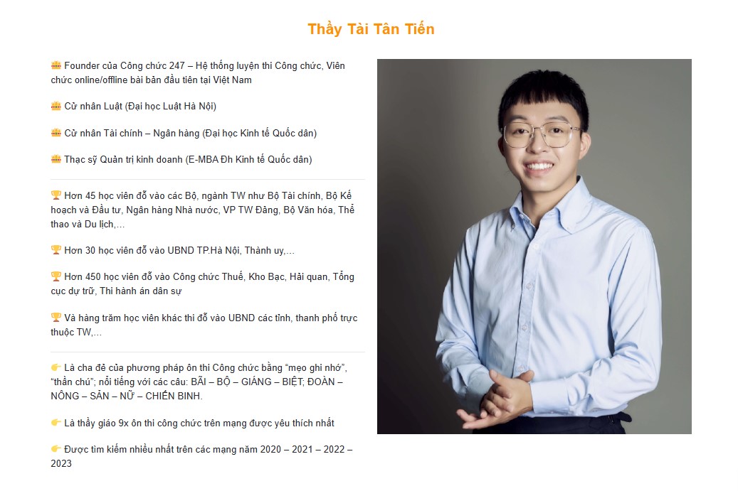 Giới thiệu về Thầy Tài Tân Tiến