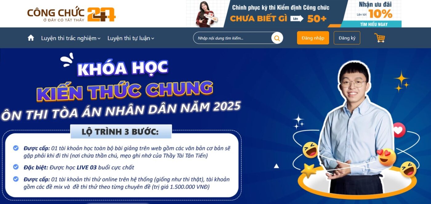 Trang chủ trang luyện thi tình huống sư phạm của Công chức 247