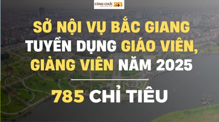 Nóng: Bắc Giang tuyển 785 giáo viên, giảng viên tháng 6 năm 2025