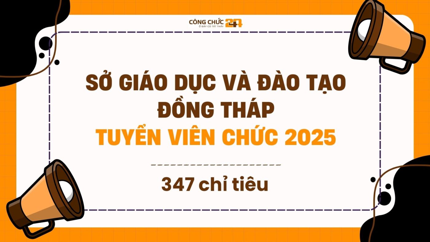 Sở Giáo dục và Đào tạo Đồng Tháp tuyển dụng viên chức