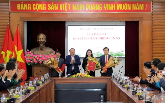 Lễ bổ nhiệm cán bộ tại Bộ văn hóa, thể thao và du lịch 