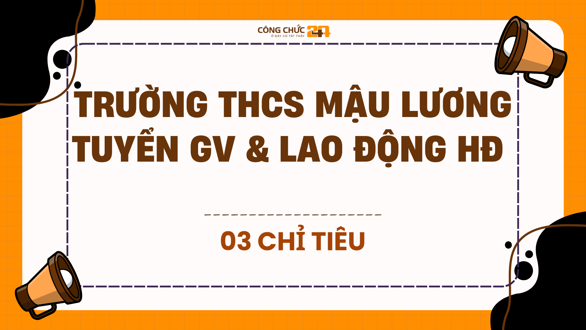 Trường THCS Mậu Lương tuyển GV và lao động hợp đồng năm học 2025 - 2026