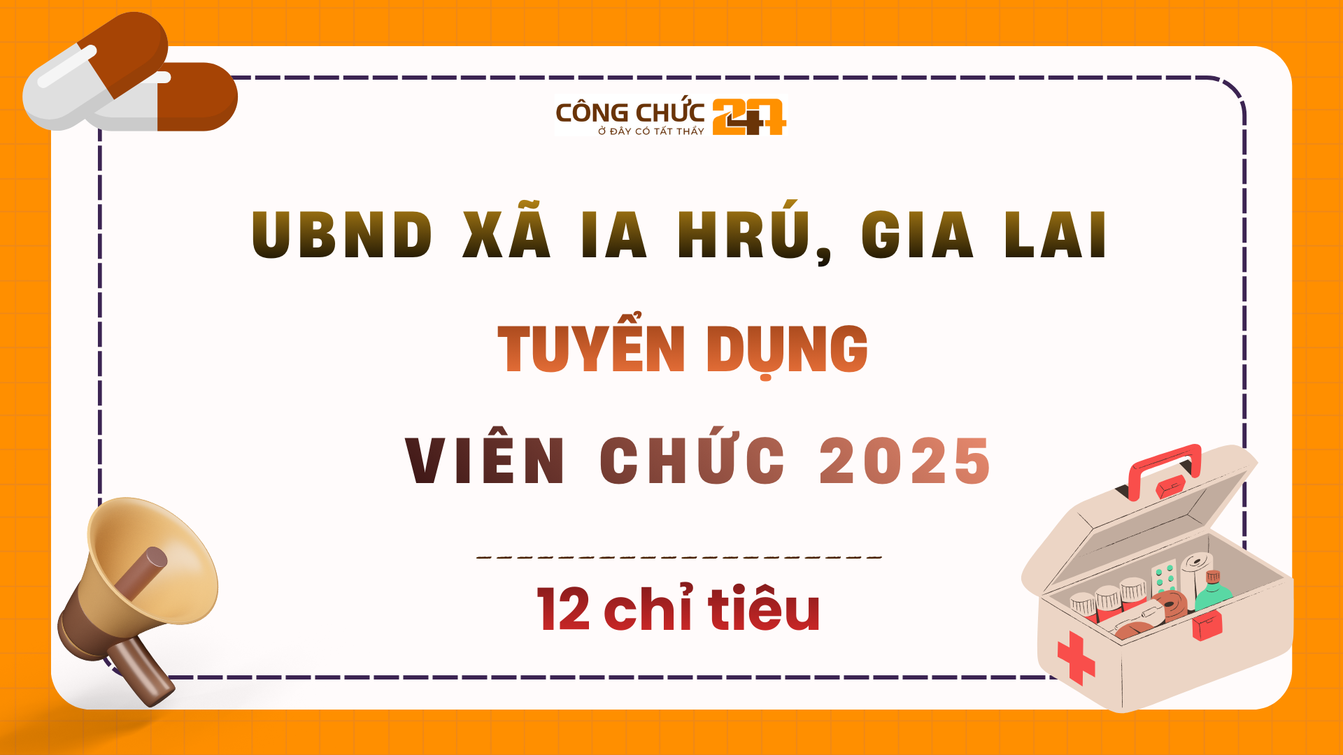 [Gia Lai] UBND xã Ia Hrú tiếp nhận viên chức làm việc tại các đơn vị sự nghiệp GD&ĐT năm 2025