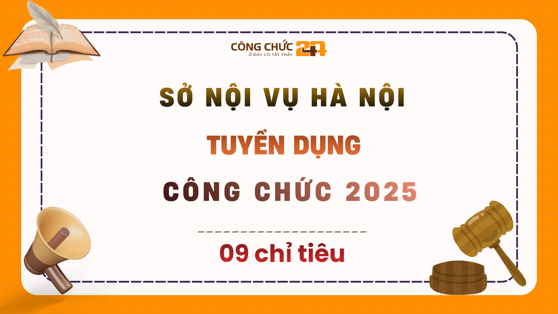 Sở Nội vụ Hà Nội tuyển dụng công chức đợt 2 năm 2025