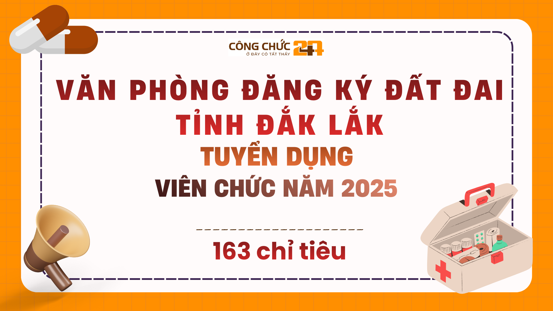 Tuyển dụng viên chức năm 2025 của Văn phòng Đăng ký đất đai Đắk Lắk