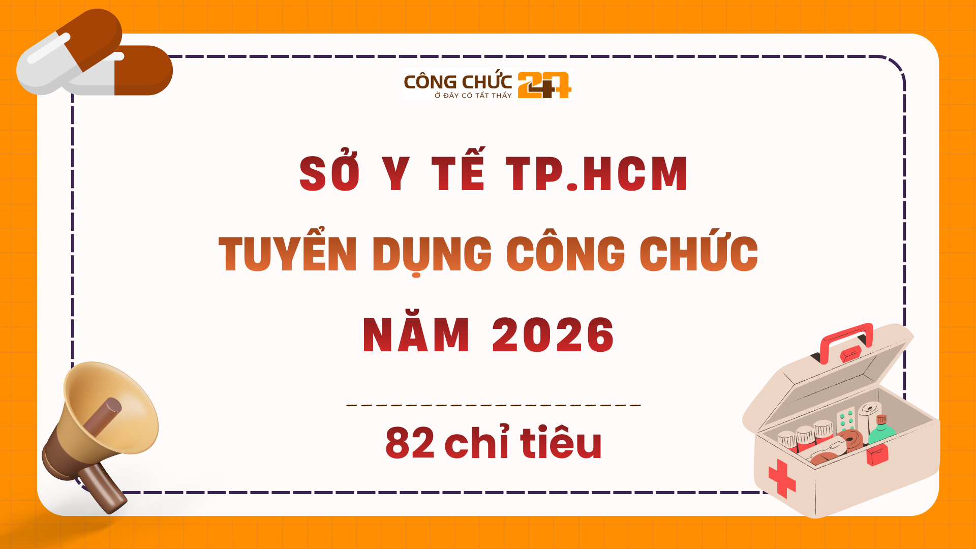 Sở Y tế TP.HCM tuyển dụng công chức năm 2026