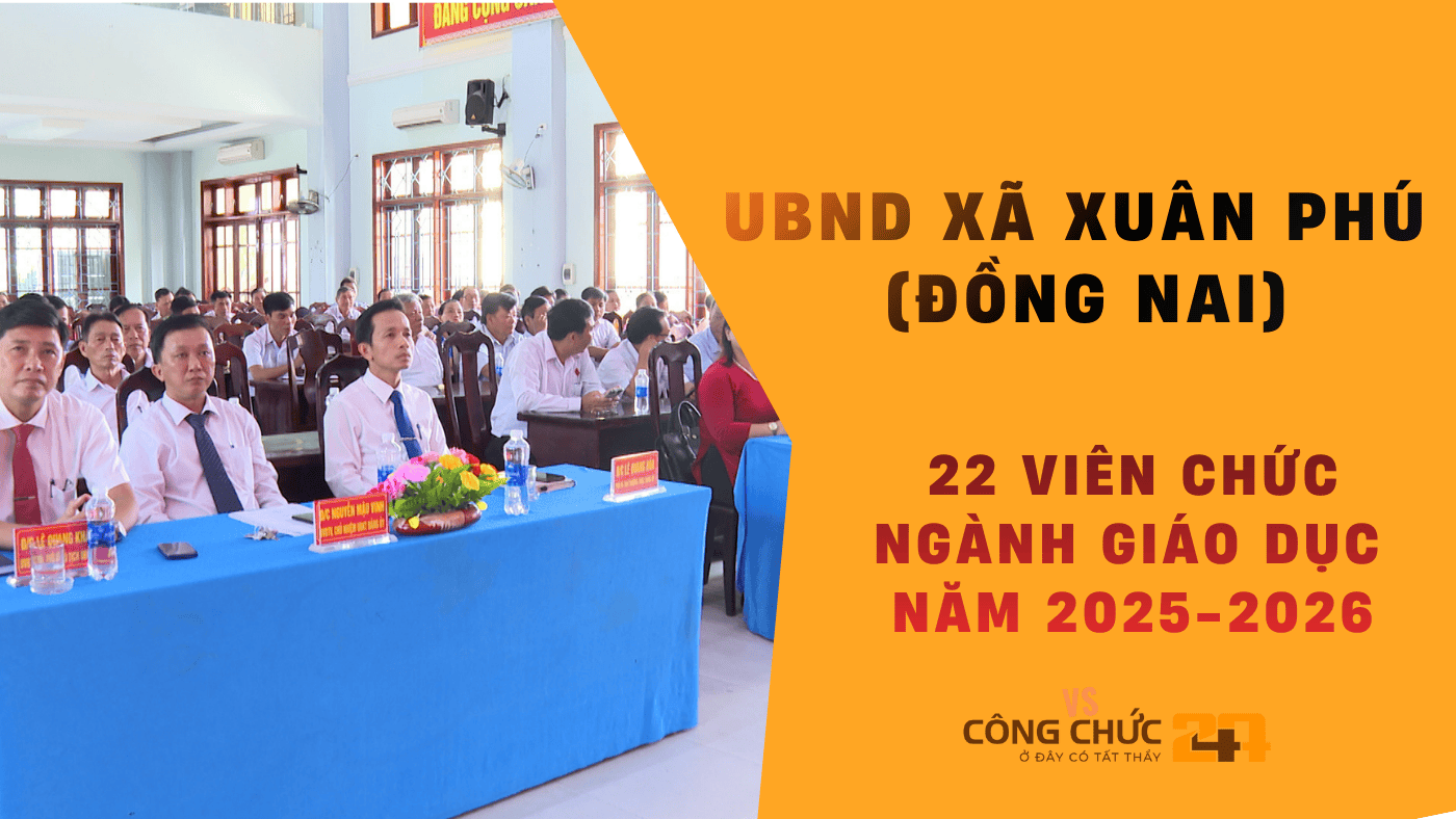 UBND xã Xuân Phú (Đồng Nai) tuyển dụng viên chức ngành GD&ĐT năm học 2025–2026