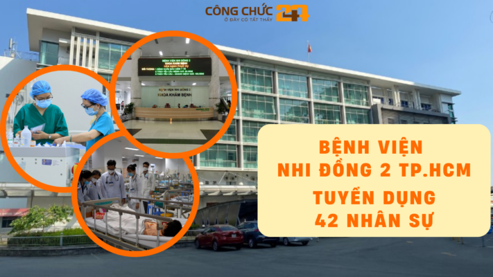 Bệnh viện Nhi Đồng 2 TP.HCM tuyển dụng nhân sự tháng 02/2026