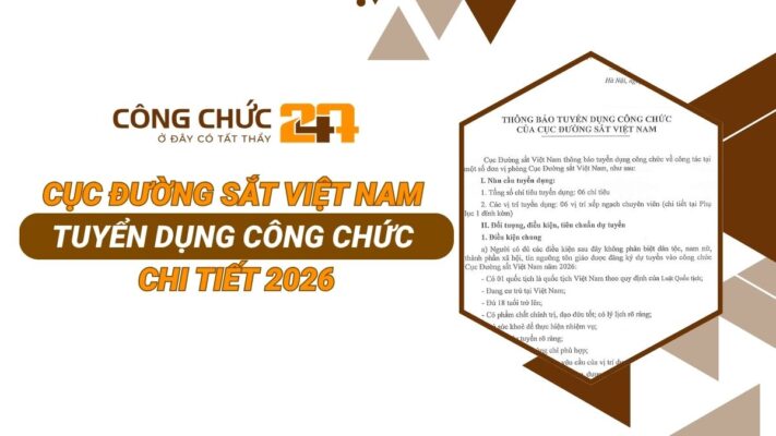 Thông báo Cục Đường sắt Việt Nam tuyển dụng công chức 2026
